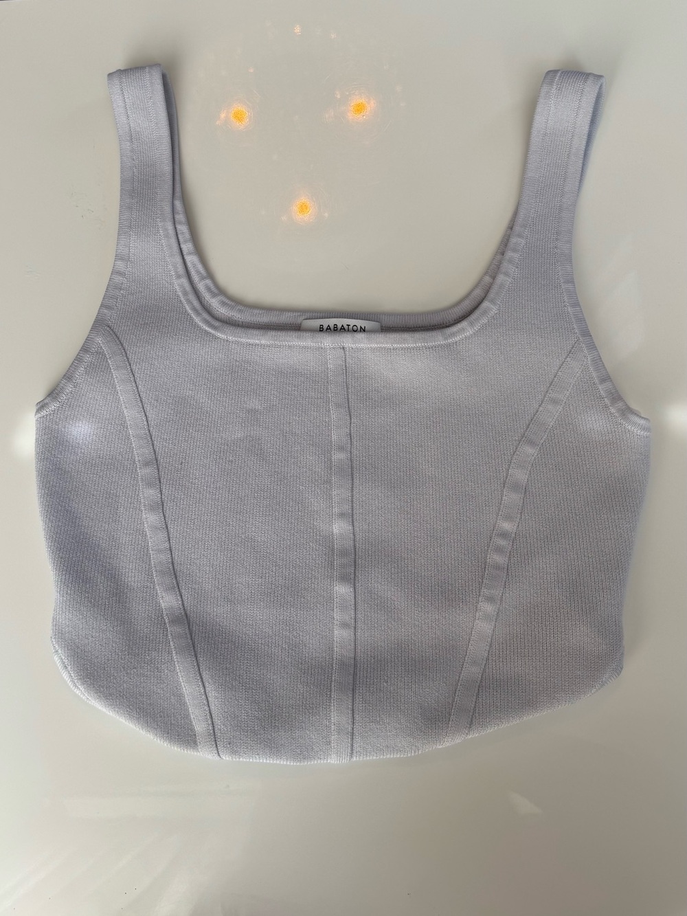 Babaton Light Lavender Knit Tank Top
